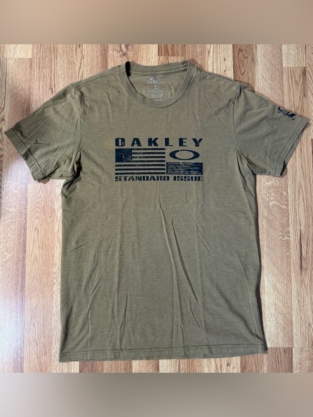 Oakley Men's Olive Graphic Logo Short Sleeve Tee